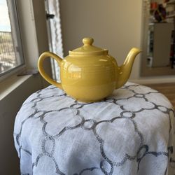Yellow Ceramic Teapot