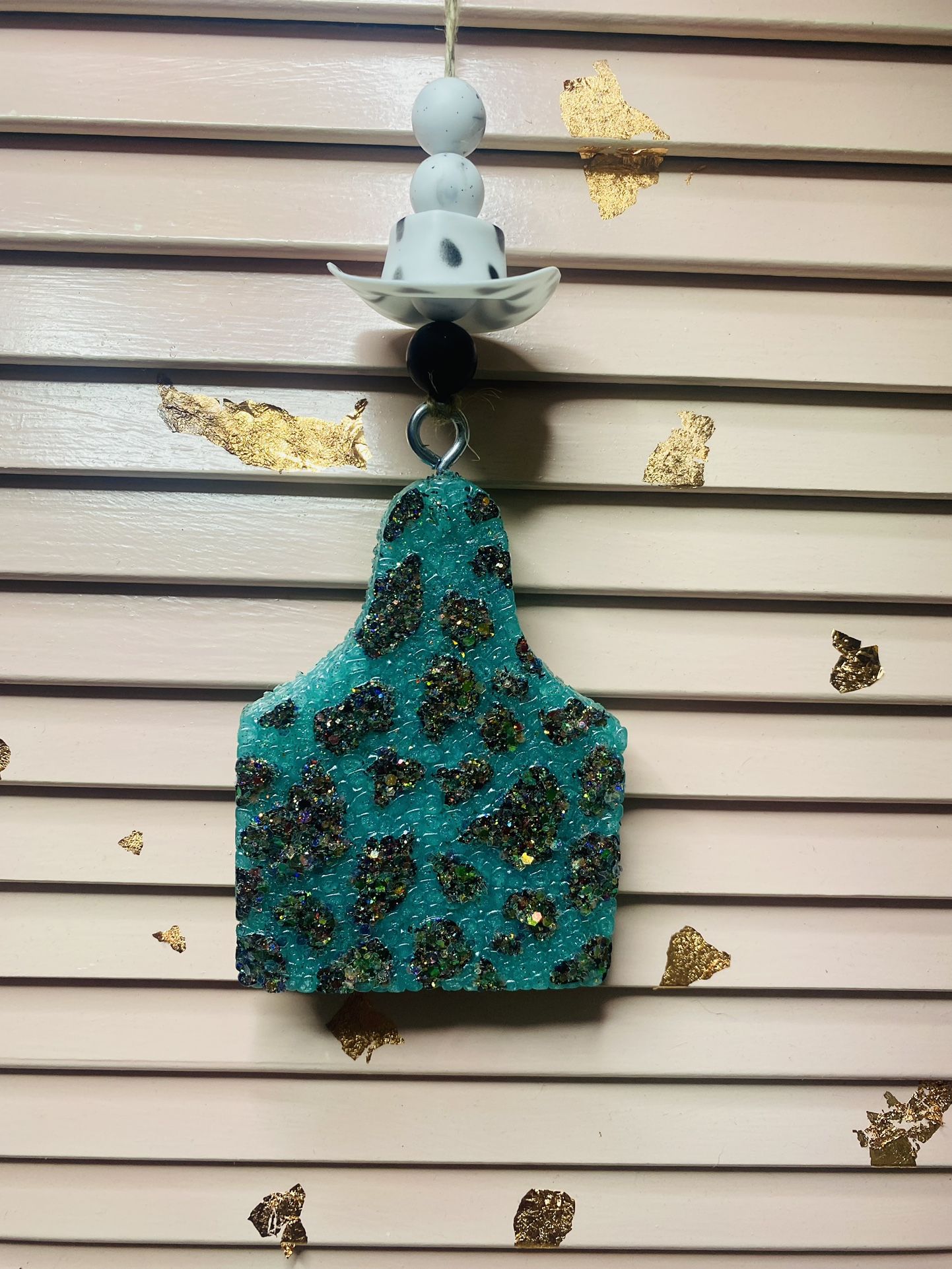 Blue & Black Cowprint Freshie