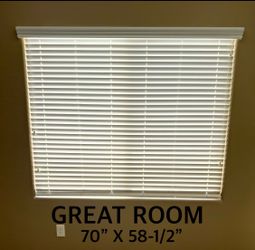 (10) Window Blinds with Valance Various Sizes