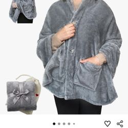 Original Lightweight Poncho Blanket Fleece, No Sleeves