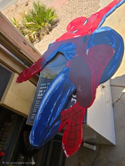 Spiderman wooden wall art