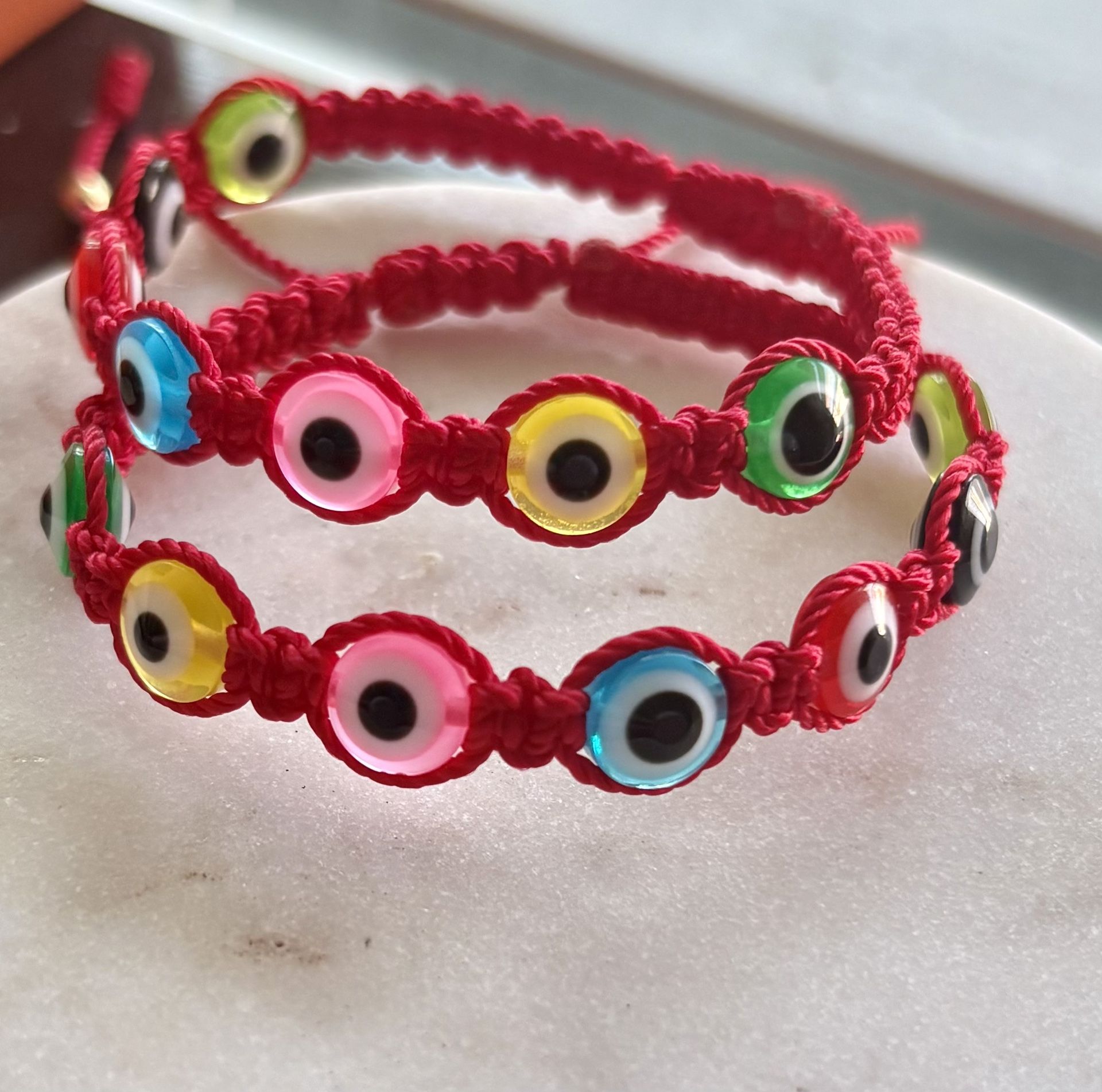 Set of evil eye bracelets
