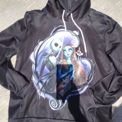 Nightmare Before Christmas Black Hoodie. Adult Small Unisex. Great Condition