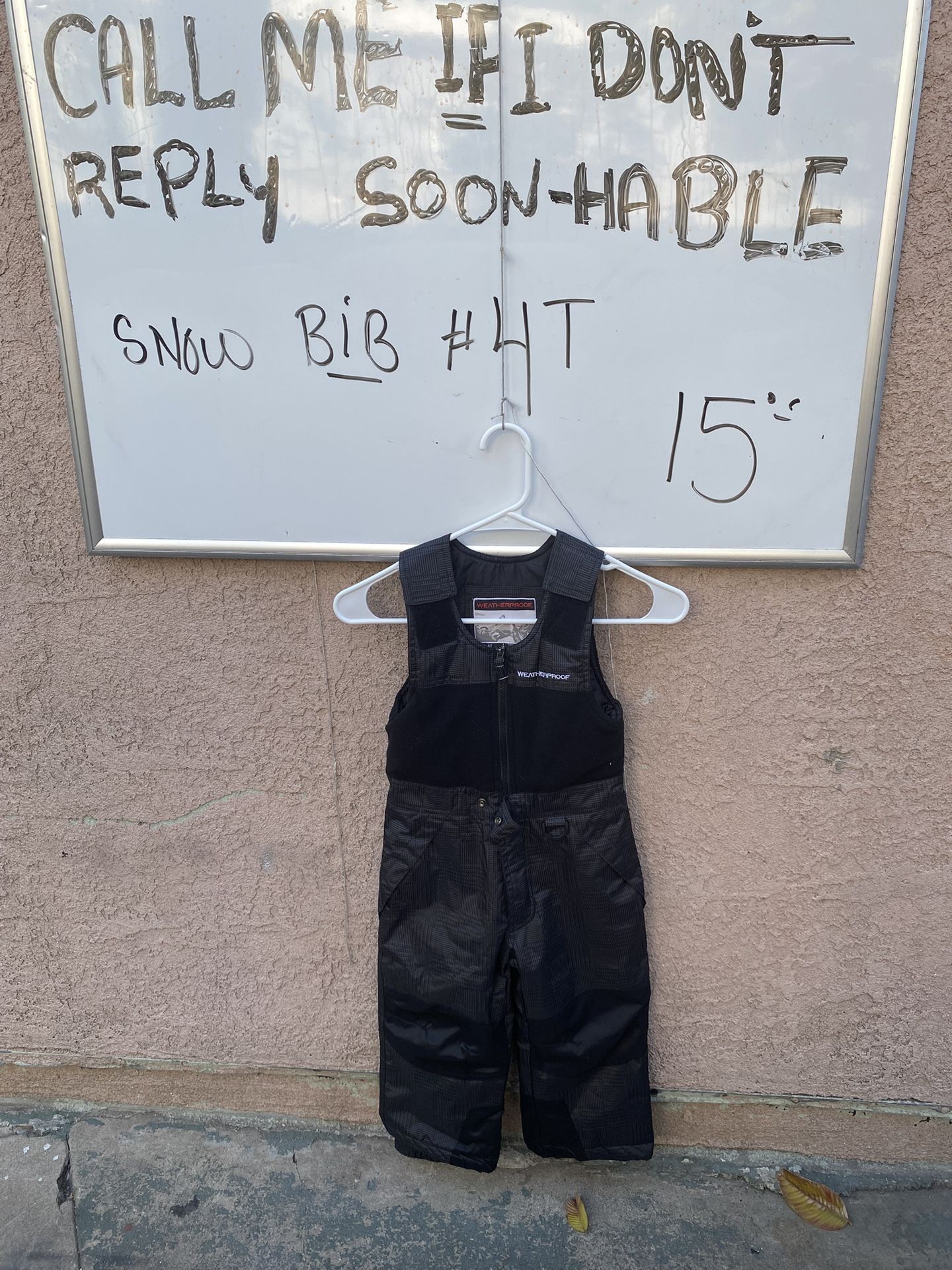 Kids Bib 4 T For The Snow