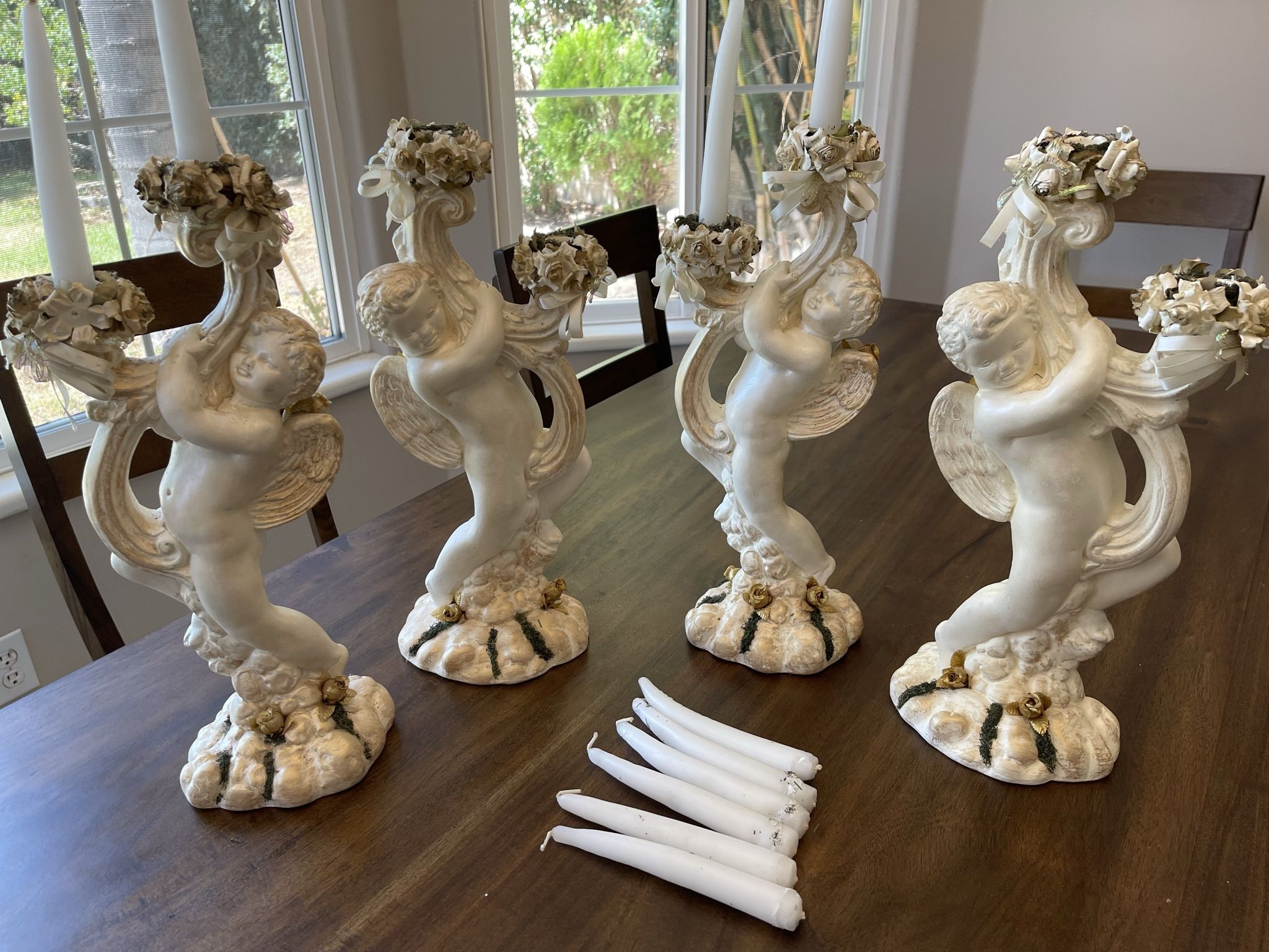 Party Table Centerpieces - Angels Holding Candles