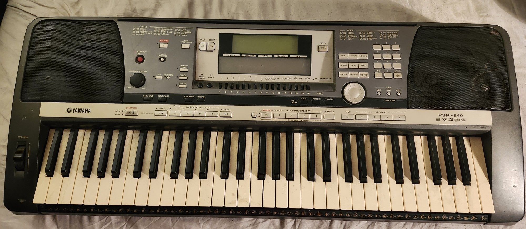 Yamaha PSR- 640 Model