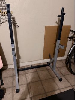 Squat rack/ Dip station for barbell weights