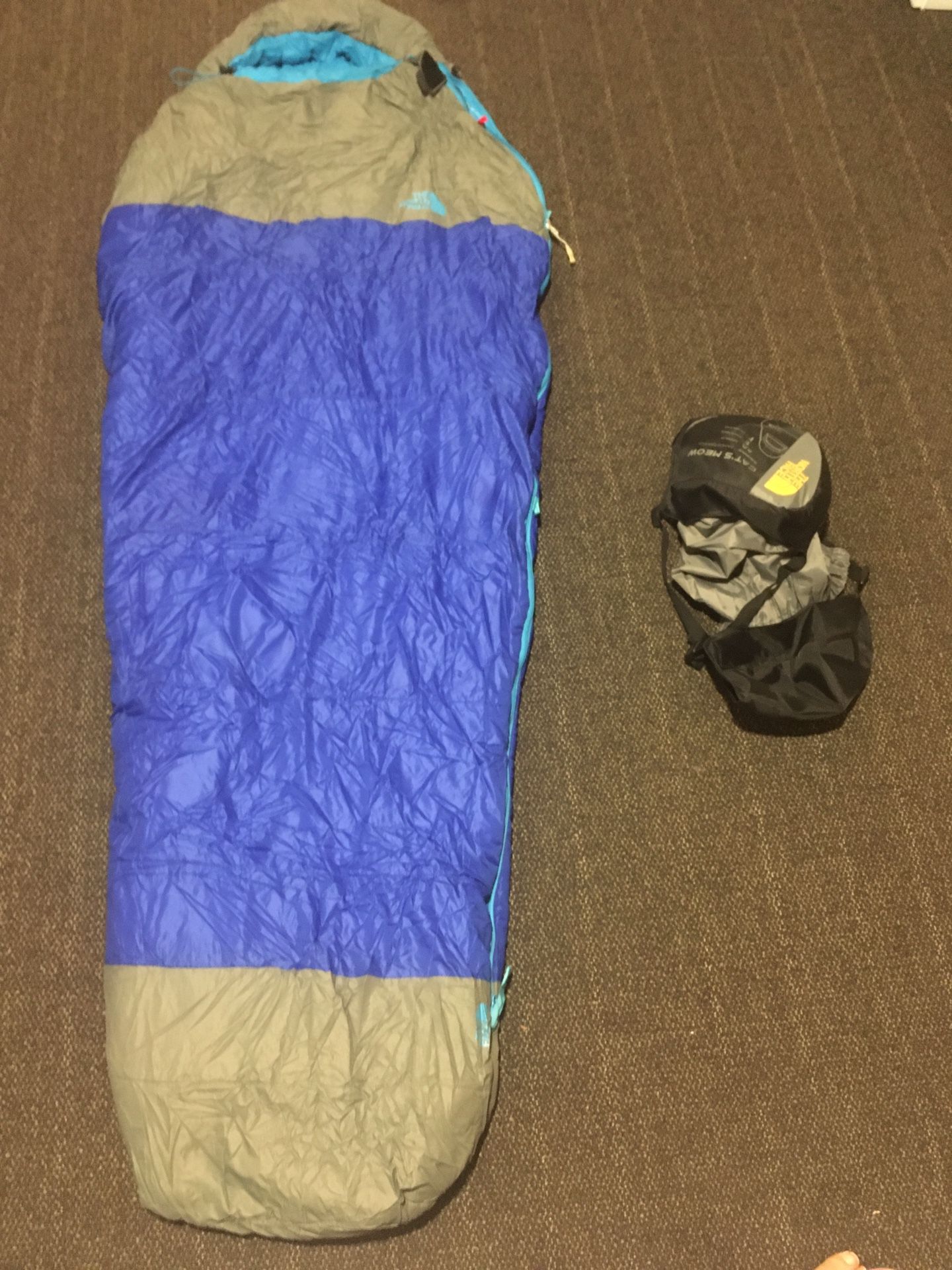 Cats meow north face sleeping bag