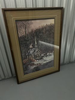 The Little Brown Church Painting 