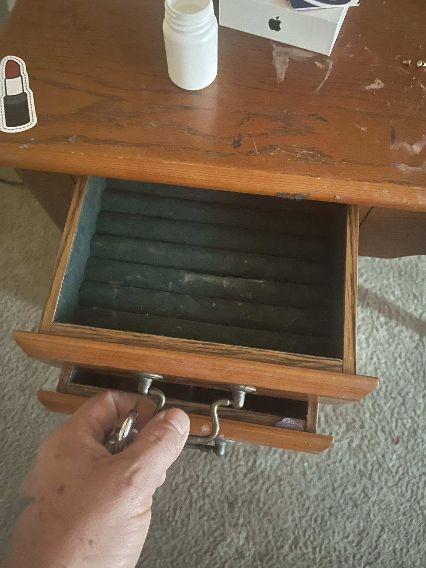 Old Vanity Jewelry Dresser