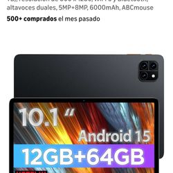Brand: Callsky-Tab

Android Tablet, 10.1-inch Android 15 tablet with Octa-core processor, 12GB RAM, 64GB ROM (up to 2TB), 800 x 1280 resolution, WiFi 