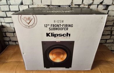 Klipsch R-12SW  Front Firing 12" Copper-Spun Driver 400W  Power Subwoofer NEW