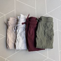 H&M 4T Kids Joggers In Gray, Tan, Green,  Burgundy 