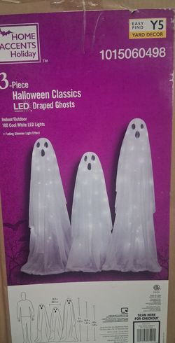 3 piece light up ghosts
