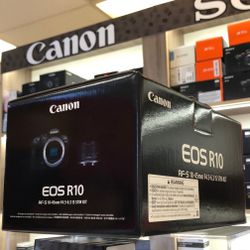 Canon R10 RF-S 18-45mm F4.5-6.3 IS STM Kit Camera (Sale! 7/16)