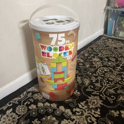 Wooden Blocks 75 Count 