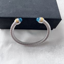  Blue Topaz 7mm Classic Bracelet 