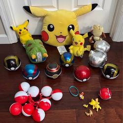 Pokémon Plush Pokeballs and Toys Lot $20 for All 
