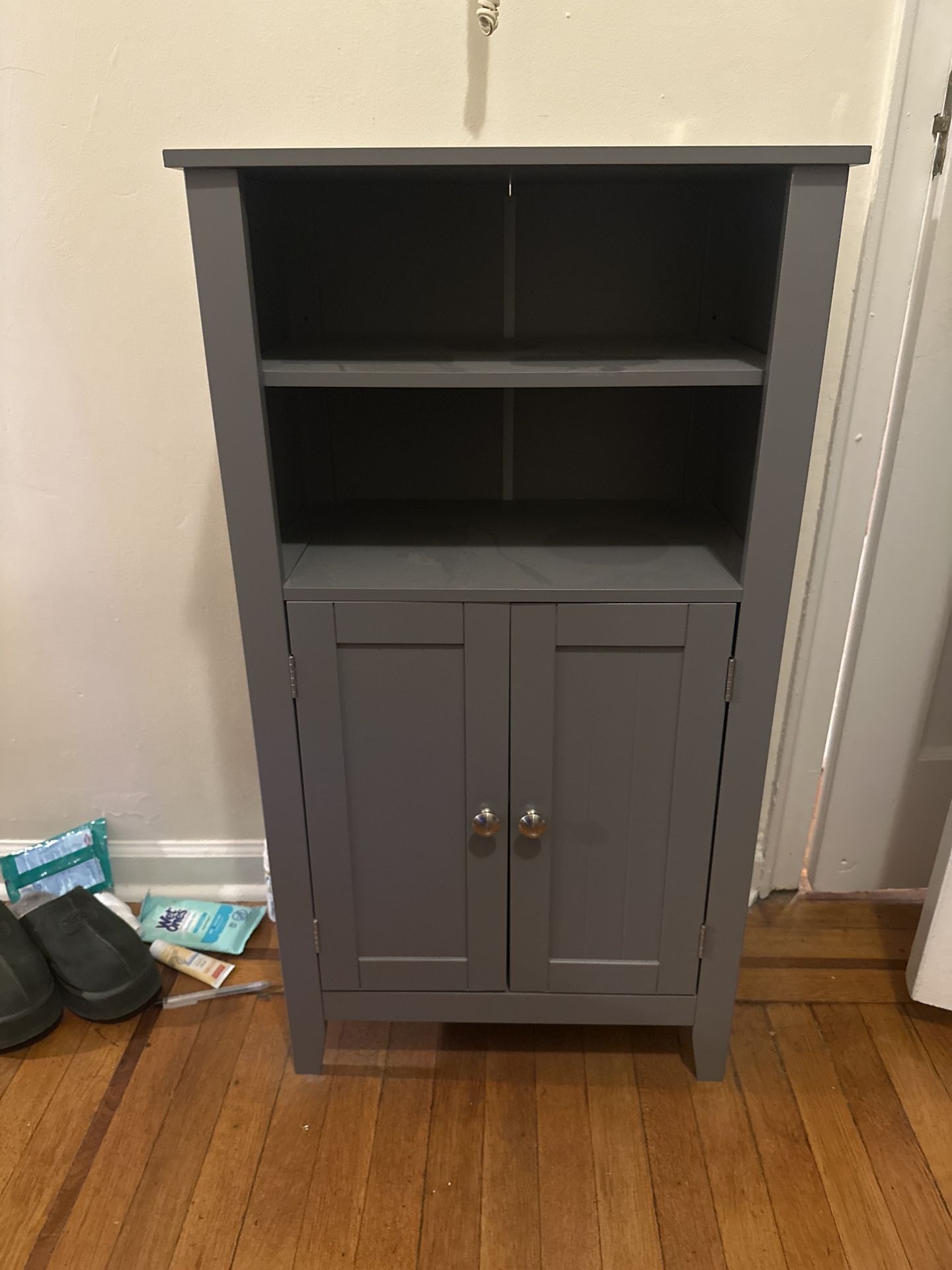 Gray Storage Cabinet