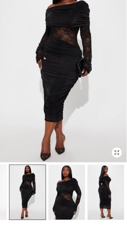 Black lace dress from Fashionova