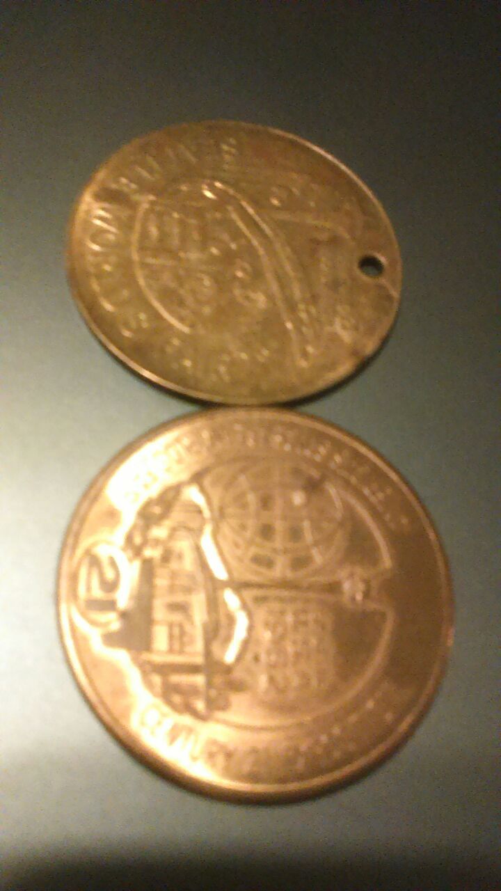 Two 1962 Seattle world's fair tokens