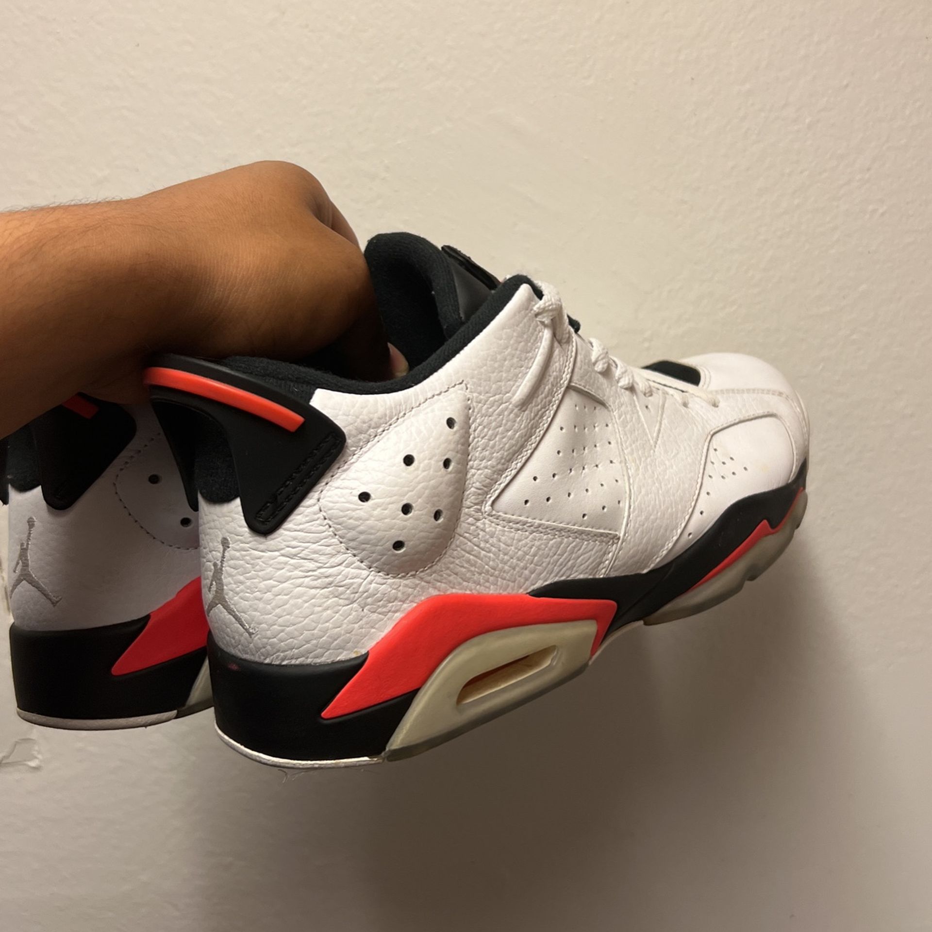 2015 Air Jordan 6 Low “White Infrared “ Size 12