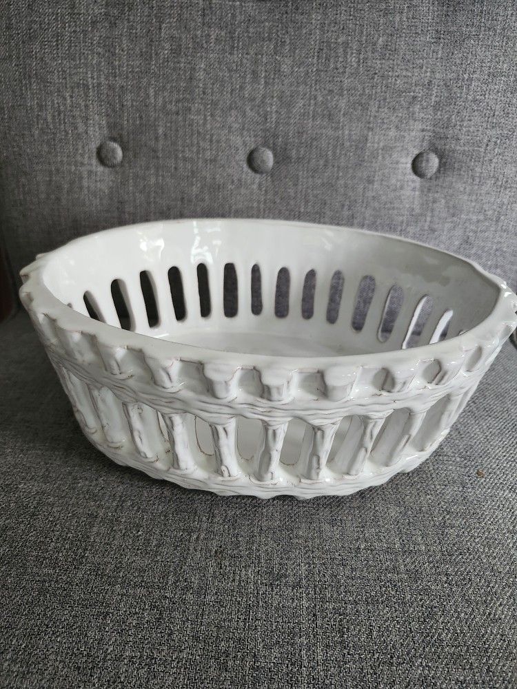 Vintage Openweave Italian Basket