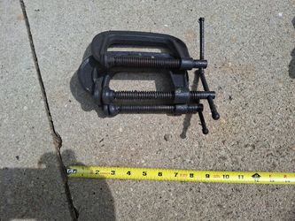 3 C-Clamp Jaw size 4 inches in Maximum Opening. 2.5 inches Depth