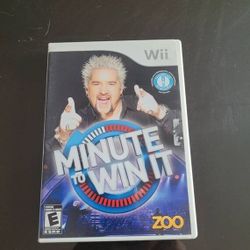 NEW MINUTE TO WIN IT NINTENDO Wii/Wii U