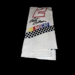 Blunty  Wallace #2 NASCAR MADE IN USA FACE TOWEL 