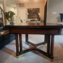 Gorgeous Antique ART DECO Dining Table with Self-storing Leaves 