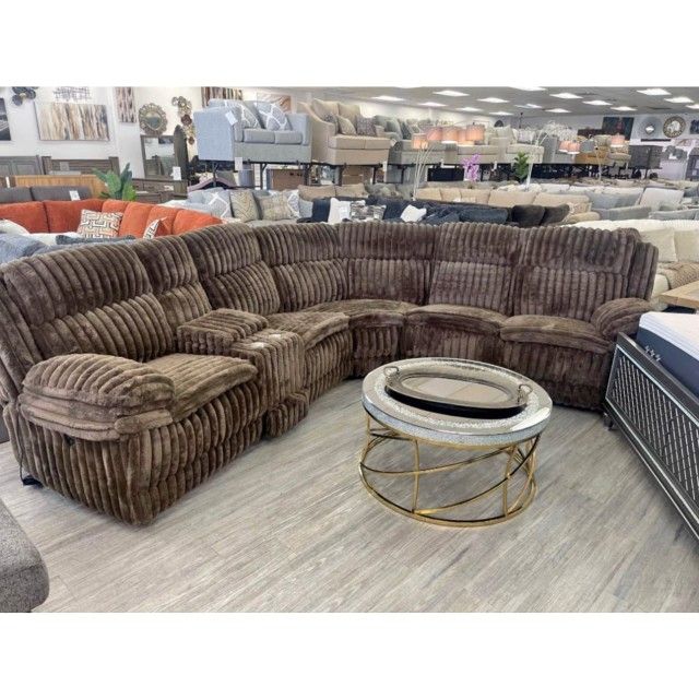 Corduroy manual reclining sectional sofa