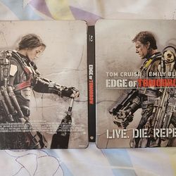 Tom Cruise Edge of Tomorrow Live Die Repeat SteelBook Collector Edition Case Movie Blu-ray sci-fi action