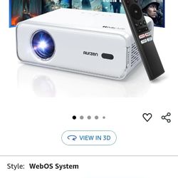 Aurzen D1 PROJECTER Full Native HD Upscale 4k With Streaming Apps Dolby Audio HDR10
