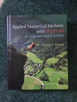 Applied Numerical Methods with Matlab for Engineers and Scientists