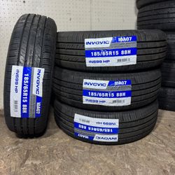 185/65/15 Invovic New Tires Installed And Balanced Included 