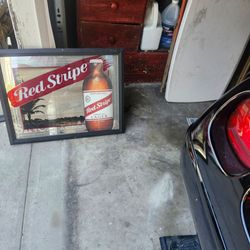 RED STRIPE MIRROR