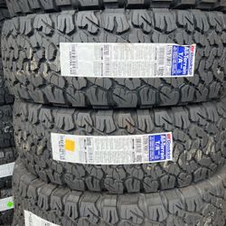 LT 265/70/17 Bfgoodrich All Terrain Ko2 6ply 