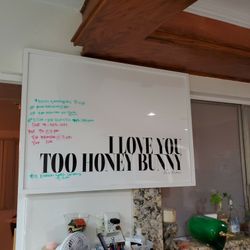 I Love You Honey Bunny Whiteboard