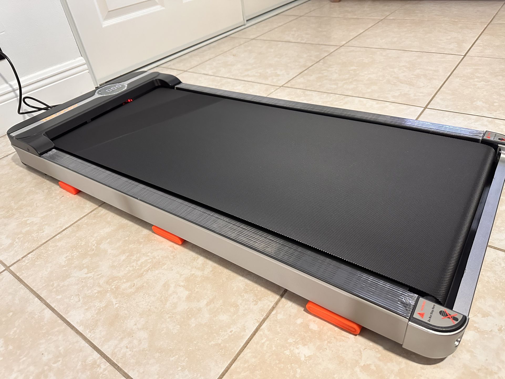Walking Pad Portable Under Desk Treadmill with Incline 2.5HP for Home Office 265 lbs Capacity Remote Control LED
