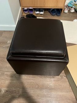 Storage ottoman dark brown -$15 each -3 units