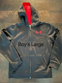 Under Armour Full-Zip Hoodie Black Red