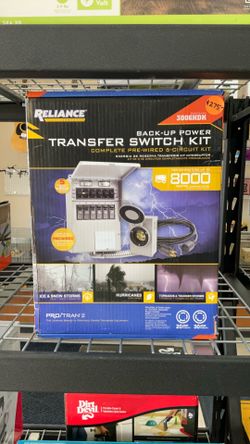 RELIANCE CONTROLS 3006HDK BACK-UP POWER TRANSFER SWITCH KIT.