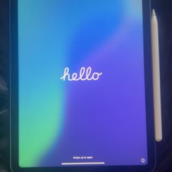 Apple iPad Air 5 (256GB, Blue, T-Mobile Cellular) + Apple Pencil 2 – Bundle