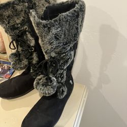 Ladies Polo Knee Boots