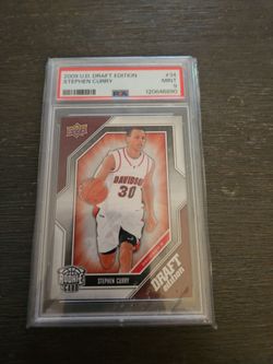 2009 u.d. draft Edition Stephen Curry #34 psa 9