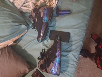 Jordan 8's aqua black and purple. 130.00