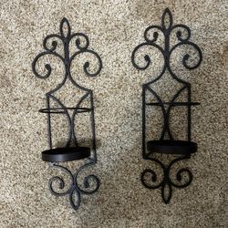 Rod Iron Sconces 