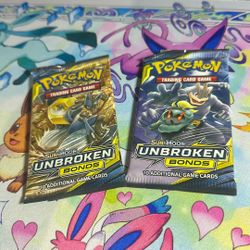 (2) Pokemon Unbroken Bond Packs 