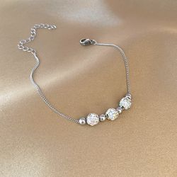 New Fashion zircon lucky ball bracelet 💎  
